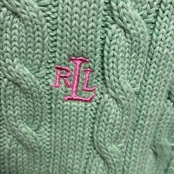 Lauren Ralph Lauren green Cable Knit Sweater - Picture 3 of 3